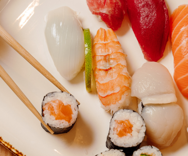 Maki saumon et sushi
